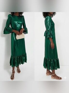 onyx falling flowers bouquet lyles dress Tuckernuck Onyx Falling Flowers Bouquet Lyles Dress w/ Belt Cotton Tier Maxi L